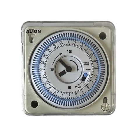 Horloge encastrée 72x72mm avec réserve de marche 24h – Programmation filtration piscine – Vitre de protection incluse – Wa Conception