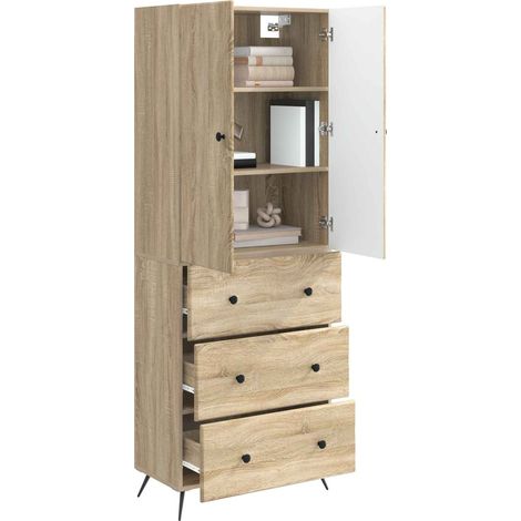 Set di armadi 2 pz Rovere Sonoma 66 x 34,5 x 90 cm DAS472926 (1/5)