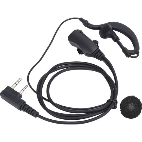 oreillette de talkie-walkie avec clip pour casque audio Baofeng UV3R Plus, UV5R, UV5RA, UV5RB et UV5RD