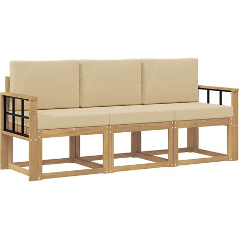 Set di divani da esterno 3 pz vidaXL