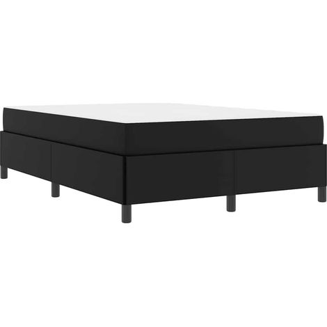 Estructura de cama con colchón Negro 160 x 200 cm tela vidaXL (1/5)
