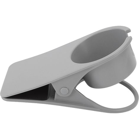 Porte-gobelet/bouteille/verre/bouteille en plastique gris, idéal pour le bureau à la maison. (1/5)