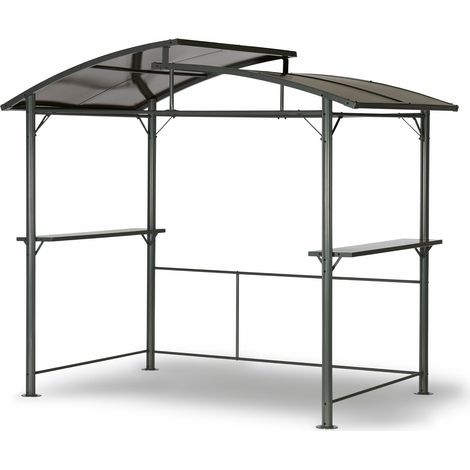 Leco Profi-Grillpavillon XXL mit Polycarbonat-Dach, 275 x 165 x 233 cm (L x B x H) (1/5)