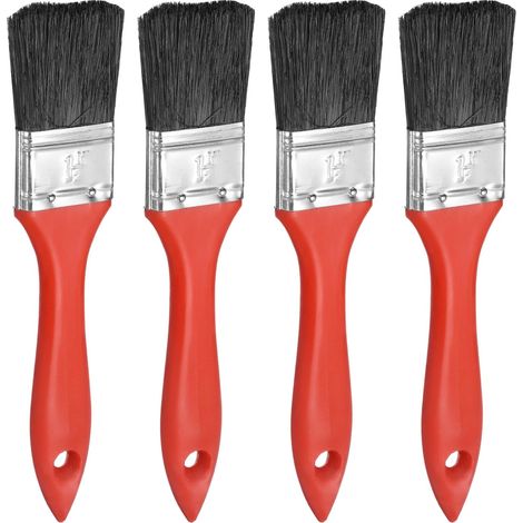 4Pcs Pinceau 1.4 inch Plat Pinceaux À Peinture (1/5)
