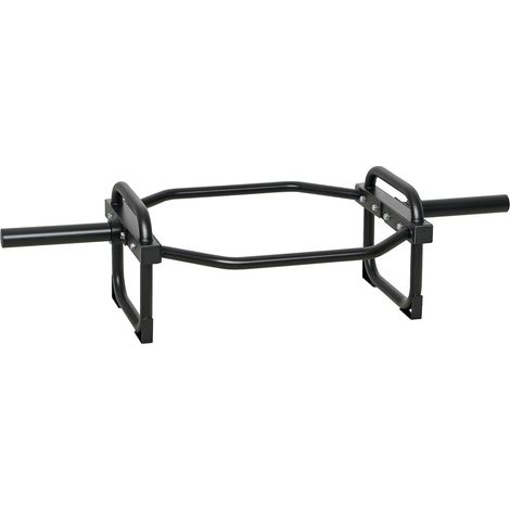 Barre Olympique Hexagonale Trap Bar 50 mm Charge Max 300 kg pour Soulevé de Terre Musculation