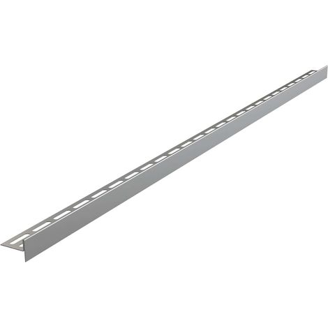 Alca Canaletas de desagüe - Listón de nivelación del suelo 1000 mm, doble cara, altura del dobladillo 14 mm, estera de acero inoxidable APZ906M/1000 (1/2)