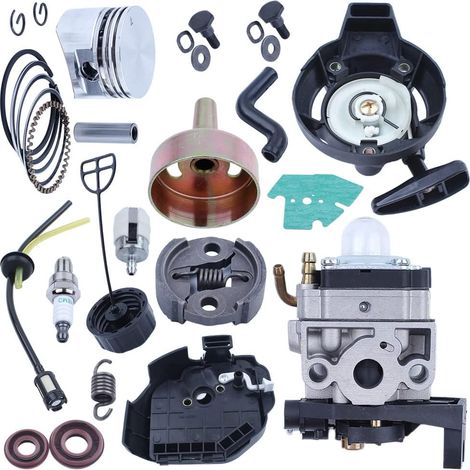 Kit de réparation de carburateur, moteur de démarrage, piston de 35 mm, tambour d'embrayage, filtre à air pour moteur de tondeuse HONDA GX25, pièce 16100-Z0H-825 22000-ZM3-003 22253-Z0H-003 22254-ZM3- (1/5)