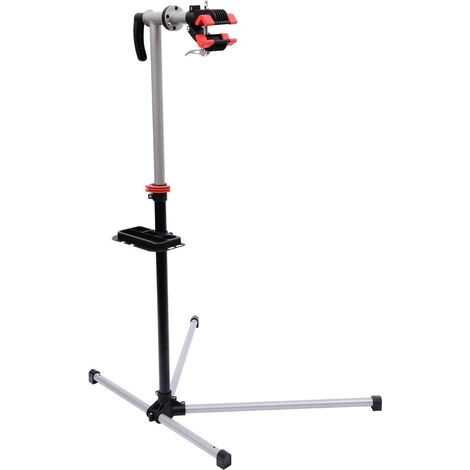 Support de réparation vélo réglable pivotant 100 x 66 x 180 cm noir