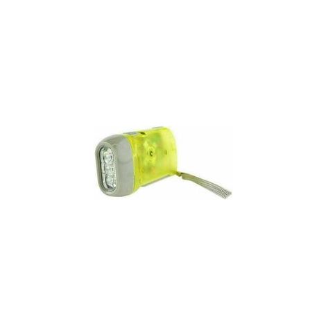Lampe de poche LED à main, portable, jaune –