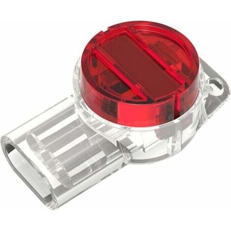 100 conectores de cable UR K3, conectores de empalme rápido con terminales impermeables (3 orificios, rojo) (1/4)