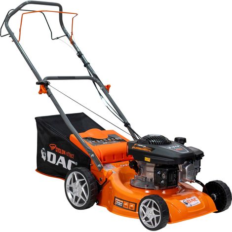 Tondeuse à Gazon Thermique Autotractée DAC 110XLS – Moteur 3,3 CV 131 CC, Largeur de Coupe 400 mm, Hauteur réglable 25-65 mm, bac 45 L, éjection arrière, châssis en métal (1/5)