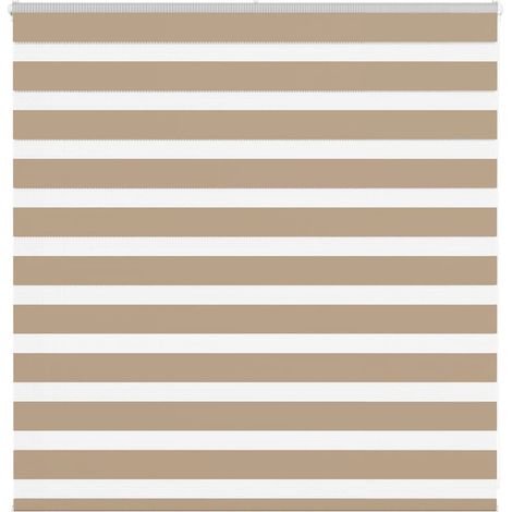 Doppelrollo Sandbraun 145x100 cm Stoffbreite 140,9 cm Polyester