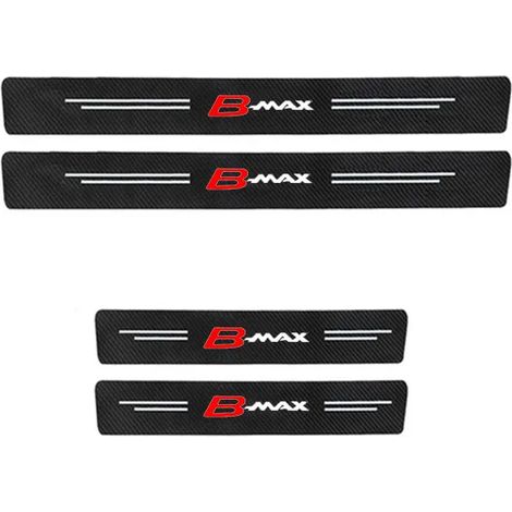 (A4PCS) Protections de seuil de porte de voiture en fibre de carbone,autocollants de seuil pour Ford B-MAX,C-MAX et S-MAX Accessoires (1/3)