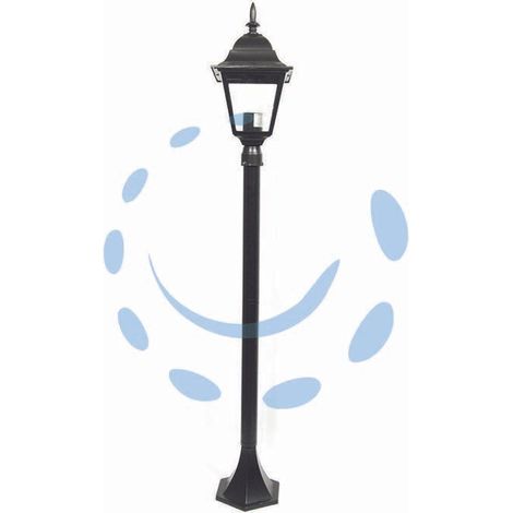 LAMPIONCINO SU PALO MODELLO NEW YORK NERO