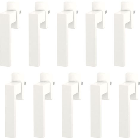Lot de 10 poignées dublin - Finition : Blanc RAL9003 mat - Vendu par : 10 - KINTECH