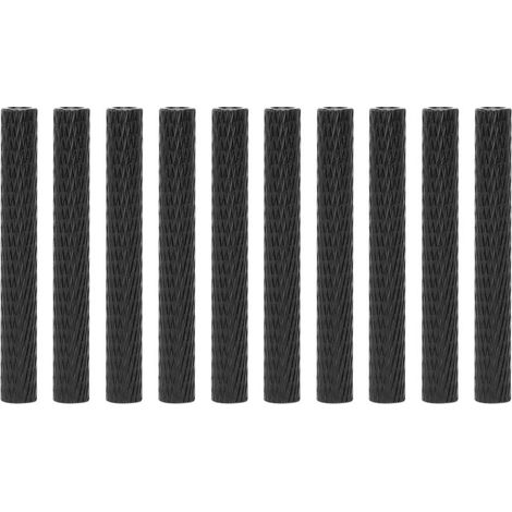 Separadores redondos de aluminio negro M3 × 40 mm – Paquete de 10 para drones y cuadricópteros – Alta resistencia y precisión