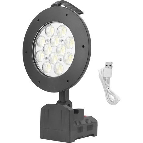 Handlampe mit 192 LEDs, 5000 lm, 120° Neigungswinkel, wasserdichte Taschenlampe mit intelligenter USB-Ladefunktion, Beleuchtungsmodi (Hoch, Mittel, Niedrig, Blinkend) (1/5)