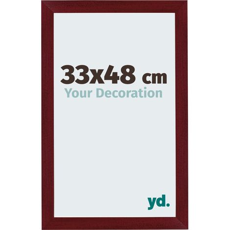 yd. - Cadre photo 33x48 - Vin Rouge Patine - MDF - Mura