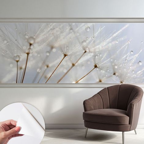 Selbstklebend Tapete modern - Wanddeko für Küche - Klebefolie Wand - luxus Look Taubkraut 250x104 cm (1/5)