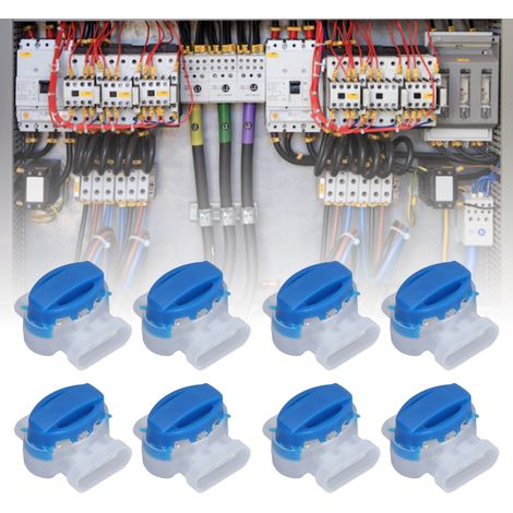 Connecteur bleu, connecteur 314, bornier à 3 broches, bornier téléphonique, connexion de fil. (1/5)