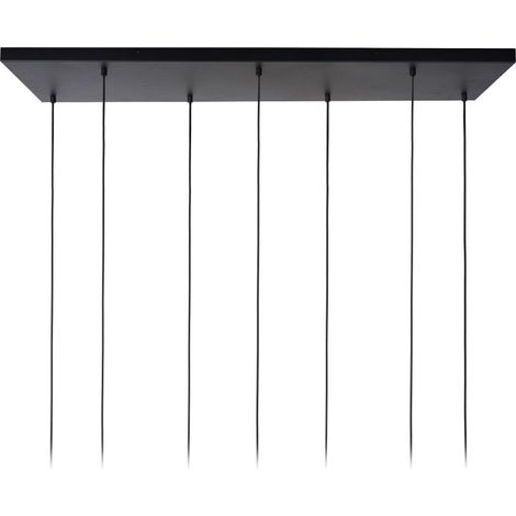 Lampe suspendue Maloto 7 lumières avec verre ambré - 45386/07/62 (1/4)