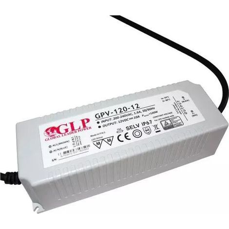 Außeneinsatz Netzteil 12V DC - 120W - IP67 - GLP