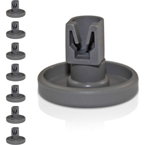 Lot de 8 roulettes universelles pour panier inférieur - Convient pour de nombreux lave-vaisselle (1/4)