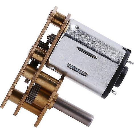 Moteur à engrenages CC 6 V 100 tr/min, conception compacte en métal pour serrures intelligentes et connectées, longue durée de vie. (1/5)