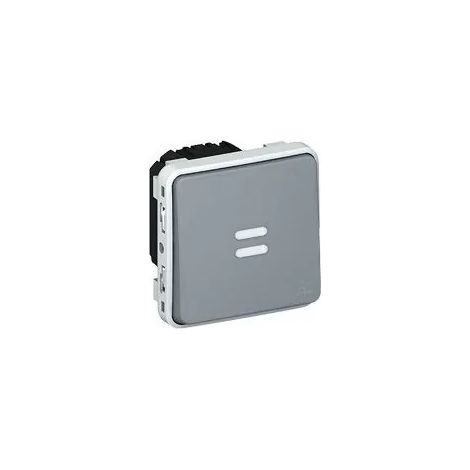 Legrand 069504 - Illuminated Timed Switch Prog Plexo modular gray - 230V - 50/60 Hz