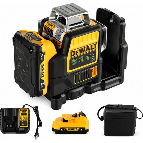 DEWALT DW089LG 12V Kreuzlinienlaser Grün 3D 360° - Komplett-Set inkl. Akku & Ladegerät