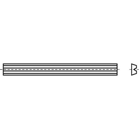 Wendemesser HW-WP Länge 80,5 mm Breite 5,9 mm Dicke 1,2 mm HW-B20 passend für elektrische Handhobel