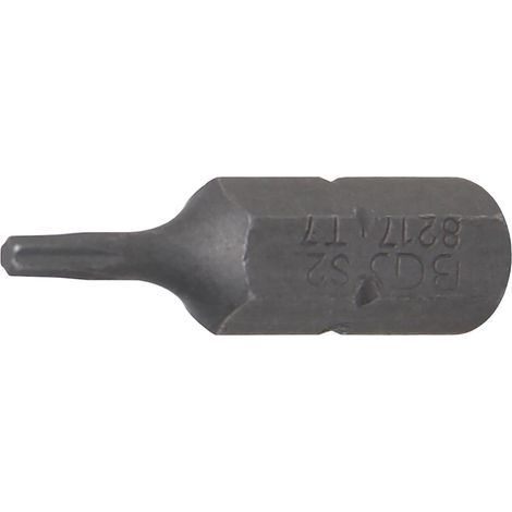 1 - Embout - Profil T - Pour Vis Torx T7 - Acier Chrome-vanadium - Longueur 25 mm - Diamètre 6,3 mm
