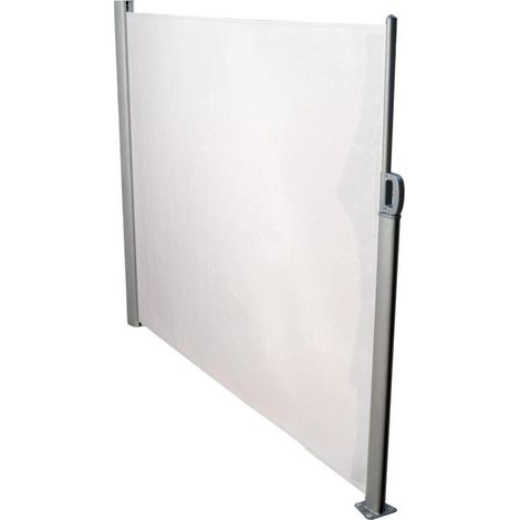 Seitenvorhang aluminiumgrauer Stoff 300x160 cm (1/3)