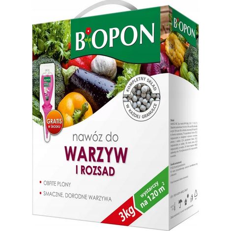 BOPON Engrais granulé pour légumes et semis Biopon 3 kg 1 pc. (1/3)