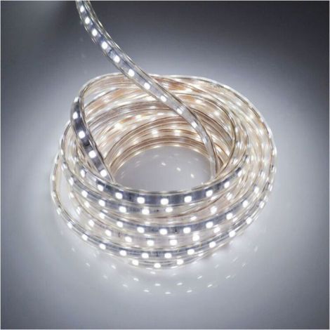 Ruban LED 10 Metres avec Interrupteur IP65 étanche Bande LED, 220V Bandeau LED, Blanc Froid (1/5)