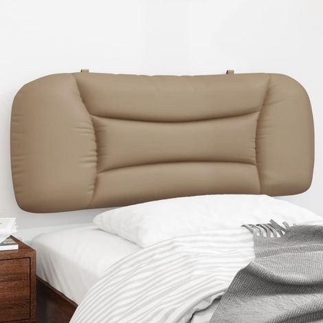 Kopfteil-Kissen "Hvar" Cappuccino-Braun 100 cm Kunstleder