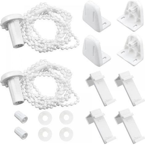 Lot de 2 mécanismes de fixation pour store enrouleur 17mm en PVC haute résistance - Installation sans perçage (1/5)