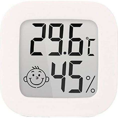 Mini thermomètre d'intérieur électronique avec écran LCD Mesure de la température et de l'humidité Hygromètre d'intérieur Pou 631 (1/4)