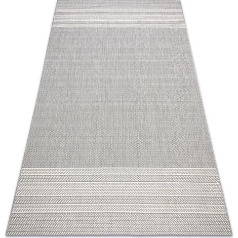 Teppich FLAT SISAL 48829637 Fischgrätenmuster grau grey 120x170 cm