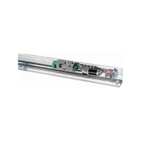 900LEV4101L Automazione preassemblata su misura per porte scorrevoli ad anta singola fino a 160 kg L=4100 con illuminazione a LED