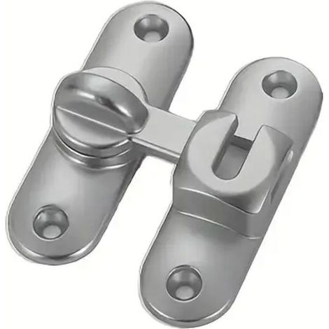 Cerradura deslizante de 180 grados fabricada en acero inoxidable: para la seguridad de baños y armarios, robusta, duradera y fácil de instalar - Crezuo