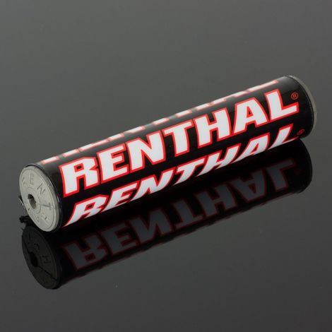 Esponja para volante Renthal SX PAD (240 mm) negra/blanca/roja con logo Renthal