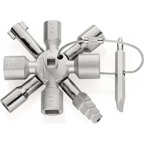 TwinKey Clé universelle pour armoires de commande pour toutes les armoires et systèmes de fermeture standard (92 mm) 00 11 01 4 (1/4)