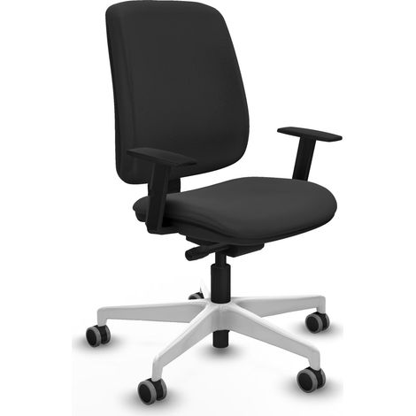 Sedia da ufficio piqueras y crespo Alares grigio scuro bianco schiuma (1/2)