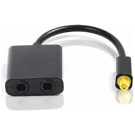 Adaptateur de câble audio numérique à fibre optique, adaptateur répartiteur 1 entrée 2 sorties (1/4)
