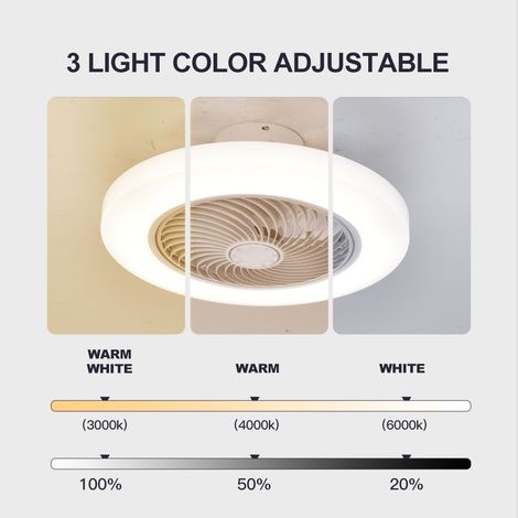 46cm Gold Modern Ceiling Fan Light With Remote APP Control Stepless Dimming 3 Speed Mute Air Guide Wheel Box Magnetic English Manual (1/5)