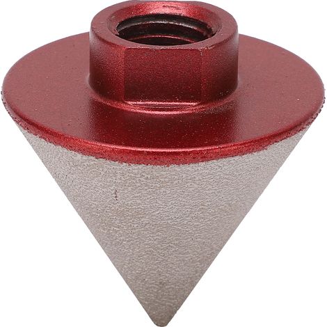 Fraise à chanfreiner diamantée 60°, grain 80, 48 mm, outil de perçage pour céramique et marbre M14