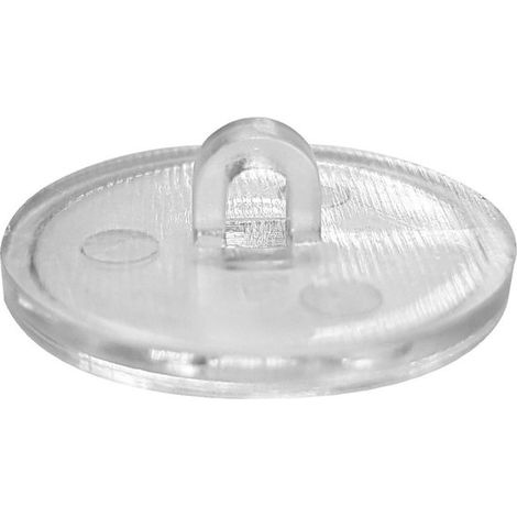 Ganchos autoadhesivos para colgar/ganchos de techo, 20 mm de diámetro, transparentes, paquete de 25 unidades. (1/2)