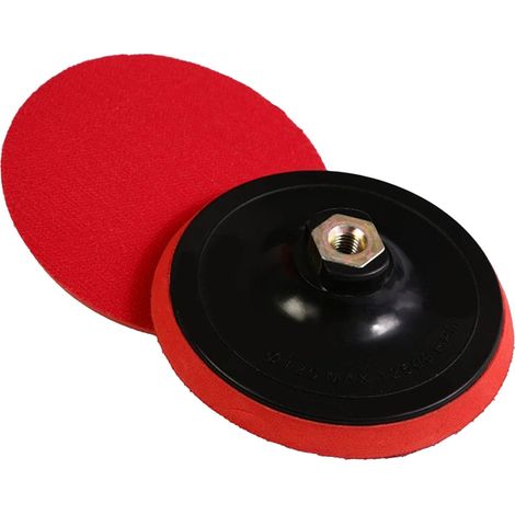 Plaque de Support de Polisseuse, Plaque de Support ABS 125 Mm pour Capot Moteur (M10) (1/4)