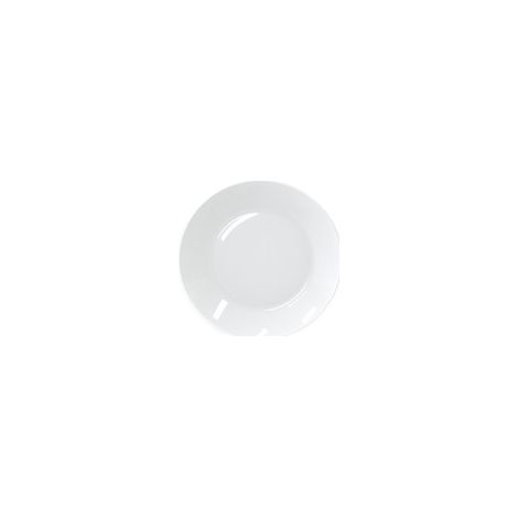 Assiette à dessert 18 cm Zelie - verre trempé blanc